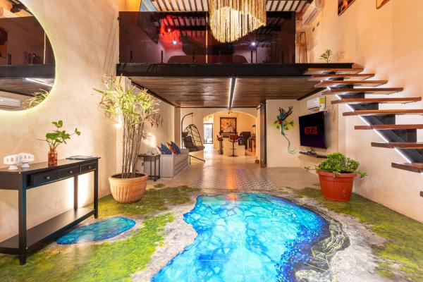 På billedet ses objektet Casa Avitia 2BR/2BA beliggende i byen Mérida.