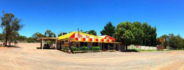 A la foto es mostra l'objecte Widgiemooltha Caravan Park situat a la ciutat de Widgiemooltha.