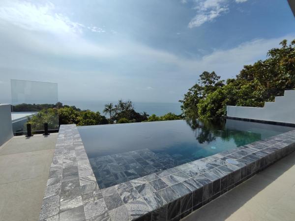 Nella foto è visibile l'oggetto Villa Vista, piscine privée à débordement vue mer ! situato nella città di Haad Tian.