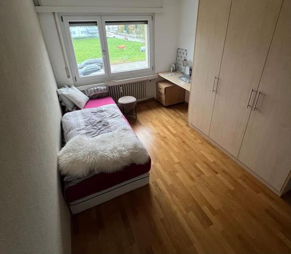 Na fotografii je vidět objekt Praktisches Zimmer mit Bad nacházející se ve městě Wikon.