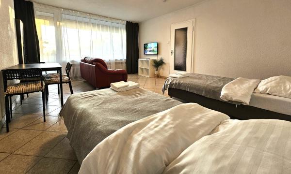 Na fotografii je vidět objekt City Apartments nacházející se ve městě Neuss.