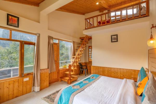 A la foto es mostra l'objecte Hide-in Old Manali situat a la ciutat de Manāli.