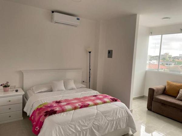 Na fotografii je vidět objekt Apartamento Moderno con vista a calle, Piso 3, #12 nacházející se ve městě Machala.