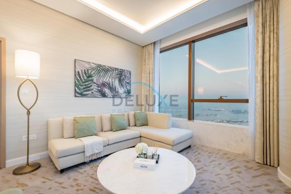 Na zdjęciu widoczny jest obiekt Elegant 1BR in The Palm Tower, Palm Jumeirah by Deluxe Holiday Homes położony w mieście Dubaj.