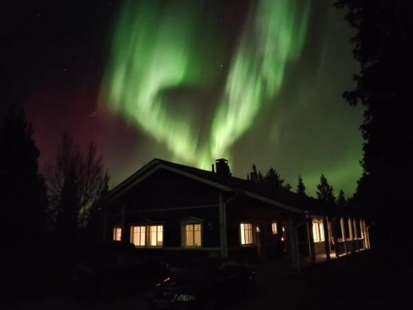 The photo shows the Arctic Mustikka located in the city of Muonio.