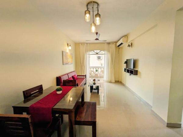 A la foto es mostra l'objecte Moon Bliss 1BHK, 5 min walk to Colva Beach situat a la ciutat de Colva.