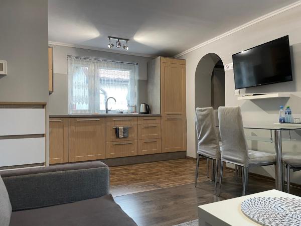 A la foto es mostra l'objecte Apartament Lazur situat a la ciutat de Piła.