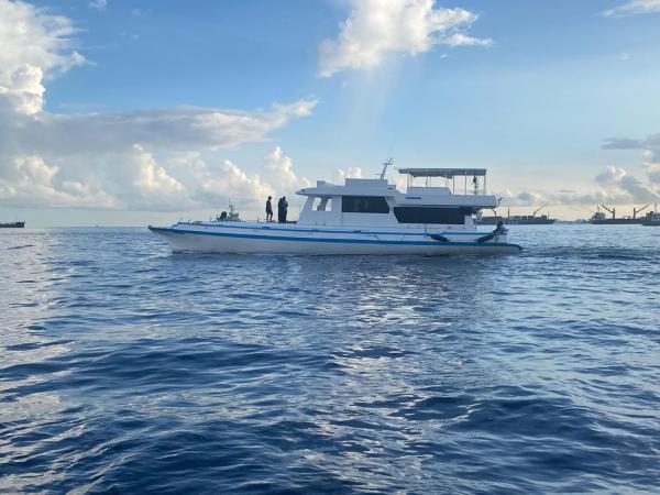 Kuvassa näkyy kohde Hariana Safari Boat, joka sijaitsee kaupungissa Hulhumale.