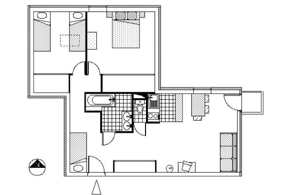 A la foto es mostra l'objecte Résidence Albaron - Appartement 3 pièces - coin montagne MAE-4701 situat a la ciutat de Bessans.