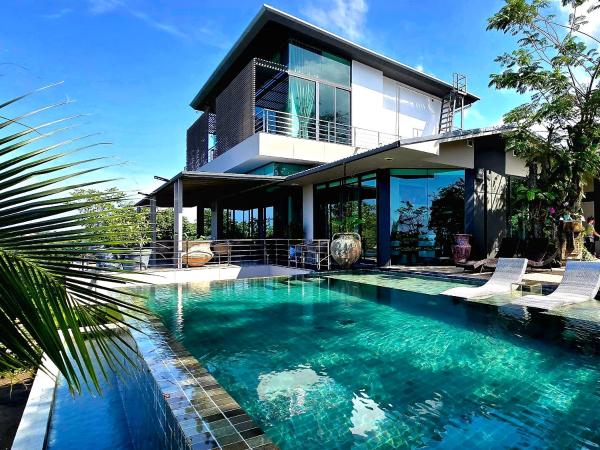 Kuvassa näkyy kohde Krabi Glass House Sea View Villa, joka sijaitsee kaupungissa Tab Kaek Beach.