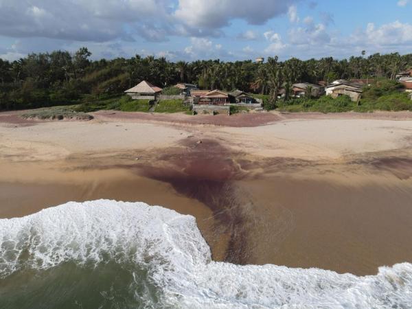 Na fotografii je vidět objekt Happy Beach Safari retreat nacházející se ve městě Hambantota.