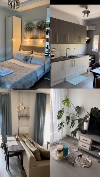 Na fotografii je vidět objekt Cosy studio 35m2 nacházející se ve městě Anchialos.