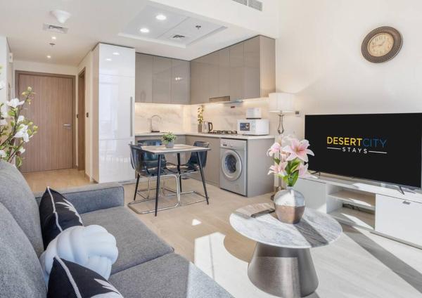 A la foto es mostra l'objecte Fully Furnished One Bed in Meydan, Hosted by Desert City Stays situat a la ciutat de Dubai.