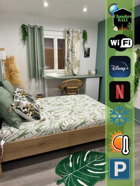 A la foto es mostra l'objecte WORLDROOM Chambre privée avec espace commun situat a la ciutat de Perpinyà.