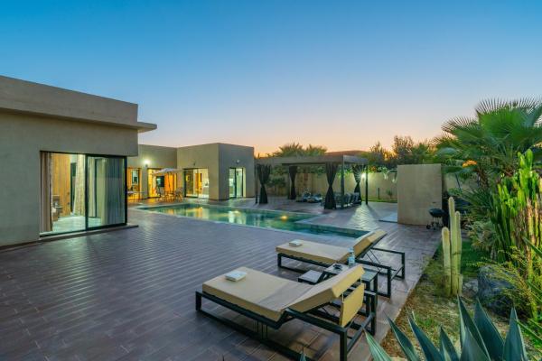 Auf dem Foto ist das Objekt Glamorous Modern villaMarrakesh in der Stadt Marrakesch zu sehen.