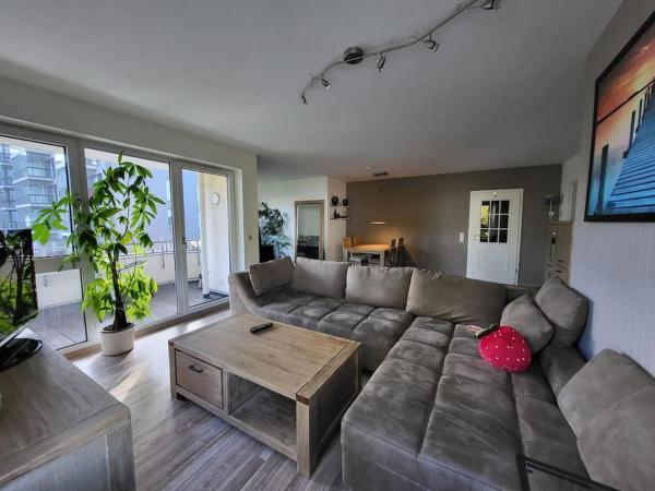 The photo shows the Ferienwohnung Rheinliebe located in the city of Kripp.