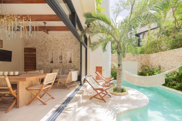 Na zdjęciu widoczny jest obiekt 3BR Villa in Tulum, Pool plus Concierge położony w mieście Tulum.