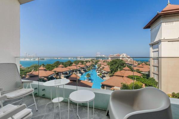 Na fotografii je vidět objekt GlobalStay Azizi Mina Beachfront Apartments Palm Jumeirah nacházející se ve městě Dubaj.