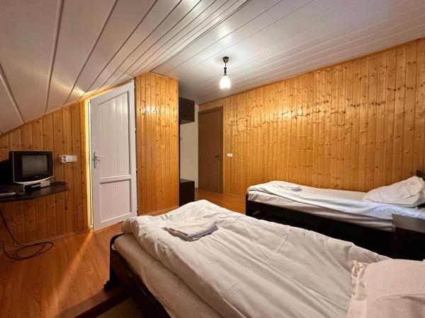 照片显示了位于Gudauri市的Family Hotel Parnas 2250物件。