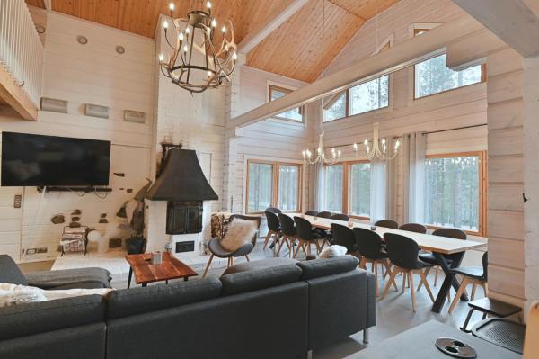 På billedet ses objektet Lucky Levi Lodge Incl WiFi, Sauna, AC, Fire wood beliggende i byen Levi.