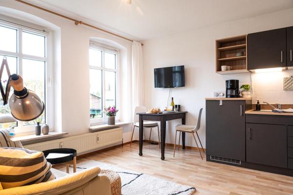Na foto é possível ver o objeto Ferienwohnung Sööte Stuuv - Stein localizado na cidade de Stein.
