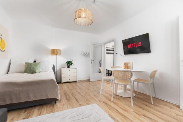 En la foto se muestra el objeto Modernes Apartment in Linz mit Netflix & Balkon ubicado en la ciudad de Puchenau.
