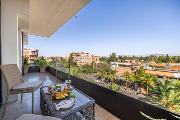 A la foto es mostra l'objecte Luxury 2 BDR Hivernage situat a la ciutat de Marràqueix.