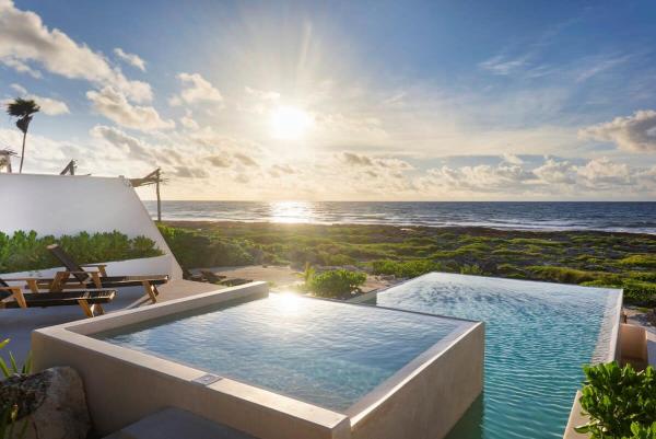 A la foto es mostra l'objecte Oceanview 8BR Luxury Double Villa, Concierge &Pools-Tankah Bay situat a la ciutat de Tankah.