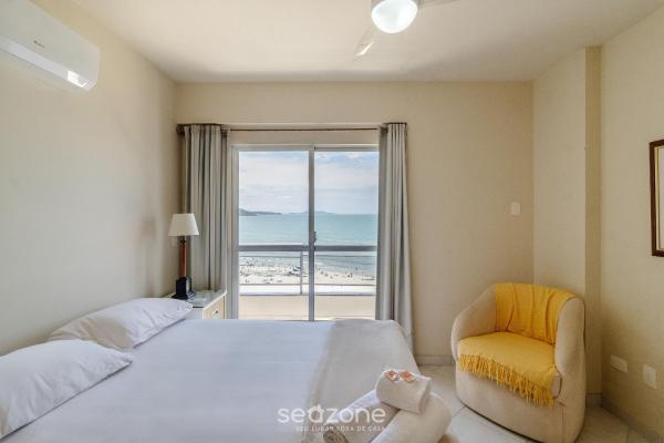 Apto 3q Pé Na Areia Com Vista Mar Cet802 - Balneário Camboriú