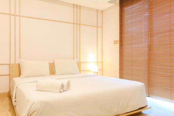 På bilden syns objektet Japanese Cozy Style Studio at Bintaro Embarcadero Apartment By Travelio som ligger i staden Pondokpucung.
