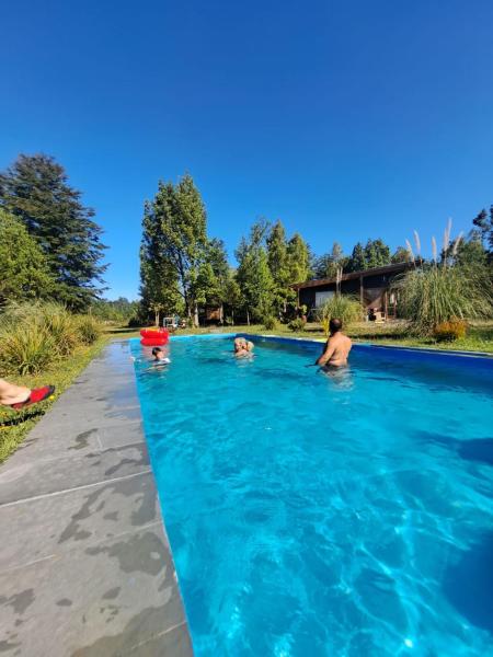Na fotografii je vidět objekt Casa con Piscina y Cama elástica nacházející se ve městě Santa María Línea.