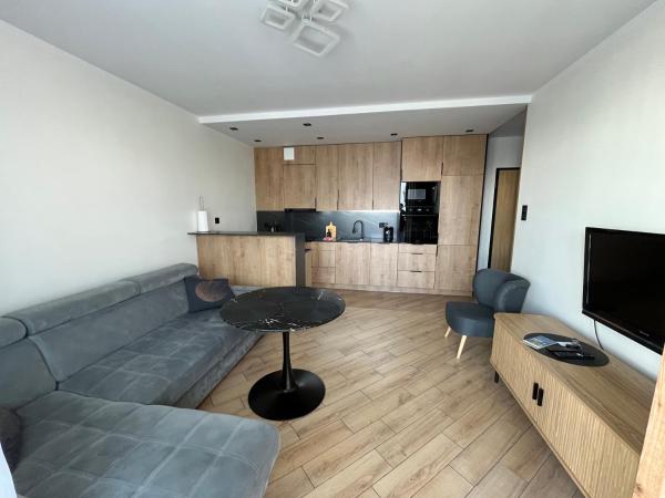 写真にはスヴァウキ市にあるApartament Amelium Darmowy podziemny parkingが写っています。