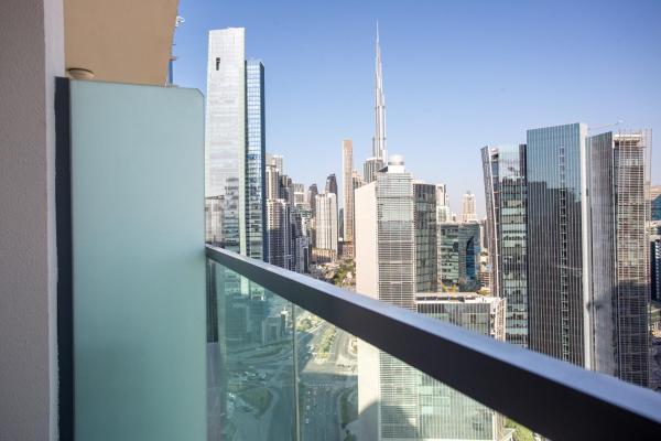 Auf dem Foto ist das Objekt Dubai Burj KHALIFA VIEW SMART HOME ZADA TOWER in der Stadt Dubai zu sehen.