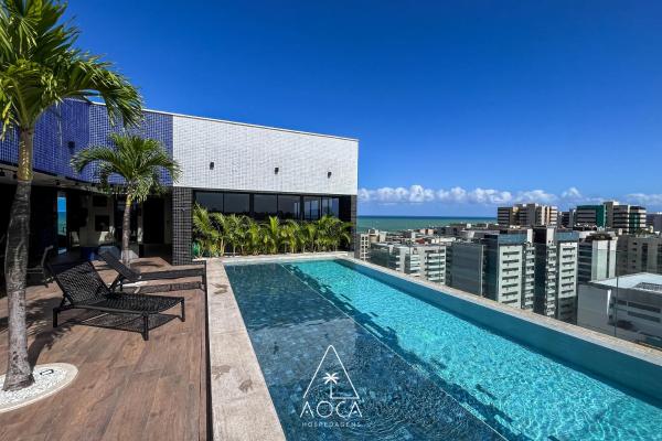 Nella foto è visibile l'oggetto Sky Maceió: Seu Refúgio à Beira-Mar situato nella città di Maceió.
