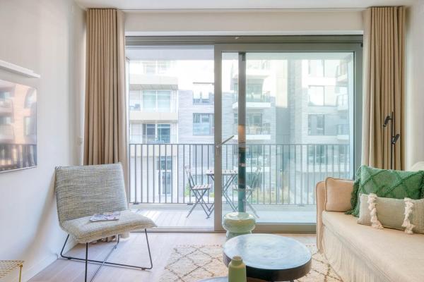 A la foto es mostra l'objecte Cozy 5-Person Apartment Near the Beach in Oostende situat a la ciutat de Oostende.
