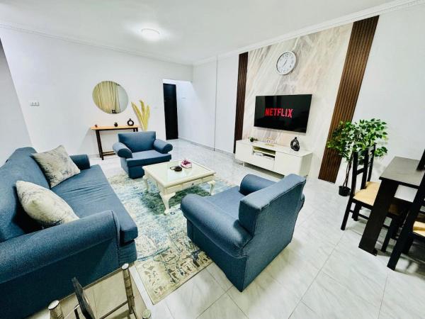 A la foto es mostra l'objecte Relaxing Apartment with garden view in New Cairo By landmark Stays situat a la ciutat de El Caire.
