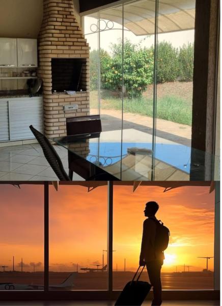 Na fotografii je vidět objekt Casa Lins 15 pessoas temporada nacházející se ve městě Lins.