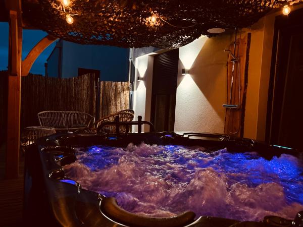 A la foto es mostra l'objecte Pura Vida Spa - gîte avec spa extérieur couvert situat a la ciutat de Lewarde.