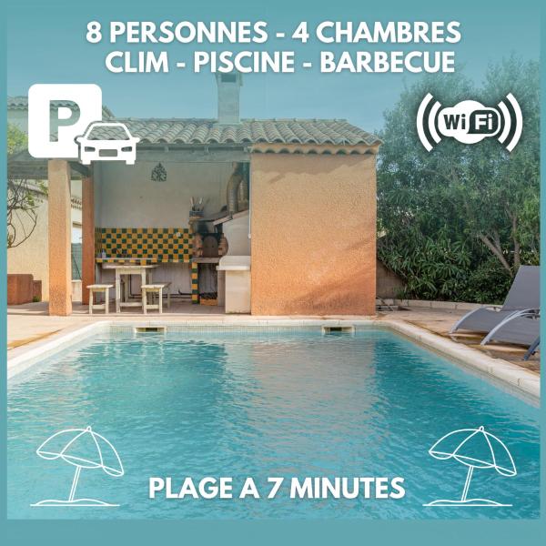 Villa La Provençale - Piscine - Wifi - Clim - Martigues