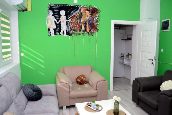 Na fotografii je vidět objekt Simona Apartman nacházející se ve městě Bitola.