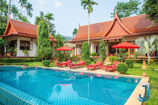 Na fotografii je vidět objekt Superbe Villa à Samui, dans un magnifique domaine arboré nacházející se ve městě Ko Samui.