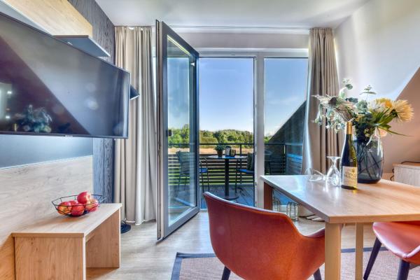 Nella foto è visibile l'oggetto Ferienwohnung Teichhuhn 41 im Wreecher Idyll Rügen by ruyastay situato nella città di Putbus.