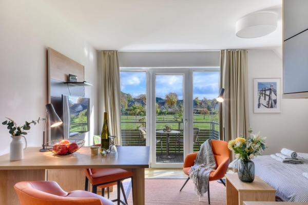 Nella foto è visibile l'oggetto Ferienwohnung Seeadler 33 im Wreecher Idyll Rügen by ruyastay situato nella città di Putbus.