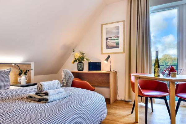 Nella foto è visibile l'oggetto Ferienwohnung Sperling 30 im Wreecher Idyll Rügen by ruyastay situato nella città di Putbus.