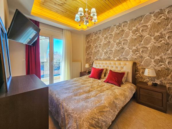 A la foto es mostra l'objecte Dakis Luxury Apartments situat a la ciutat de Ganóchora.