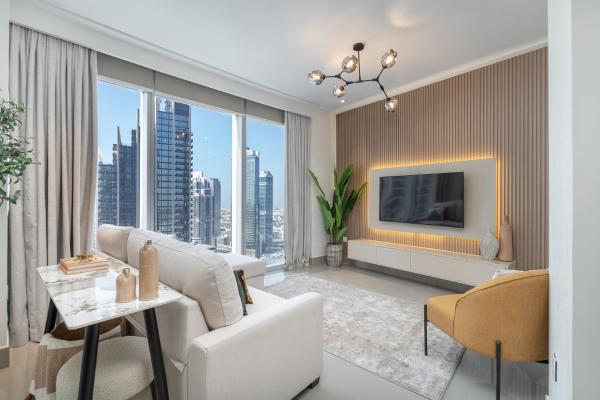 Na zdjęciu widoczny jest obiekt Luxury Apartment in the Heart of Downtown Dubai położony w mieście Dubaj.