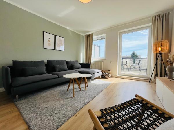 På billedet ses objektet Modern 2-Bedroom Apartment Near Messe 2-4 Guests beliggende i byen Augsburg.