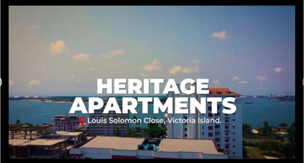 写真にはラゴス市にあるHeritage Apartmentsが写っています。