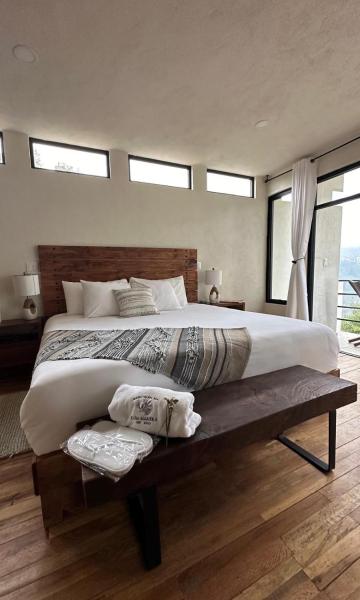 Na fotografii je vidět objekt Casa Madera 2A nacházející se ve městě Zacatlán.