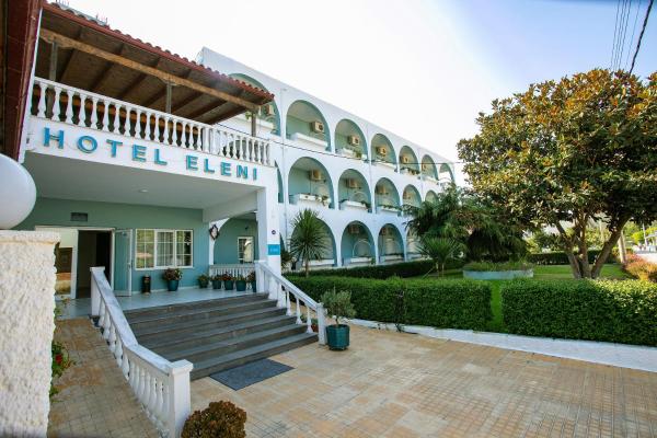 Na zdjęciu widoczny jest obiekt Hotel Eleni Ammoudia położony w mieście Ammoudia.